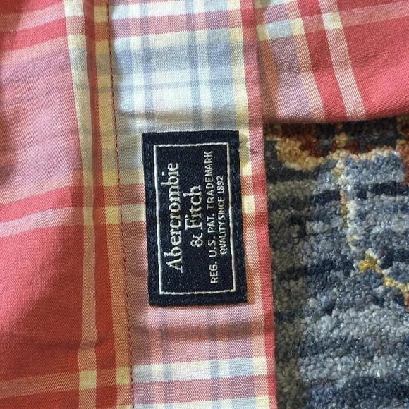 A&F abercrombie & fitch long sleeve button down dress shirt size small men - Picture 8 of 8